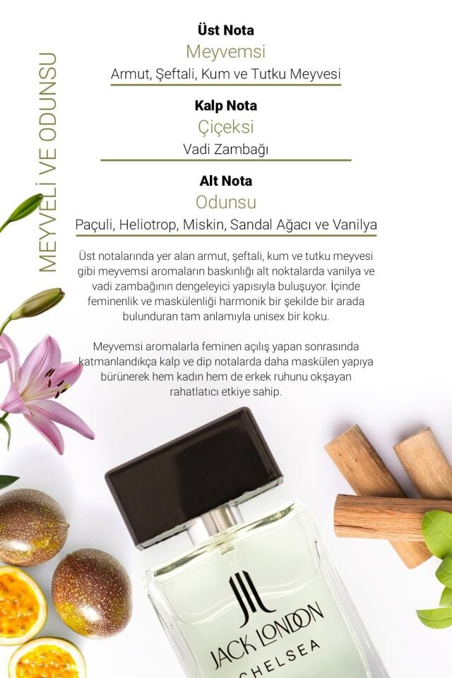 Jack London Unisex Perfume Chelsea EDT 50 ml