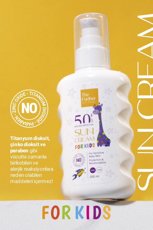 The Further Çocuk Güneş Kremi SPF 50 Faktör 200 ml