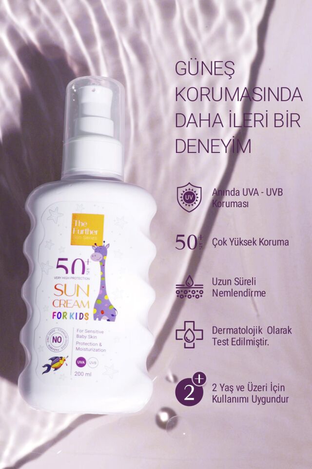 The Further Çocuk Güneş Kremi SPF 50 Faktör 200 ml