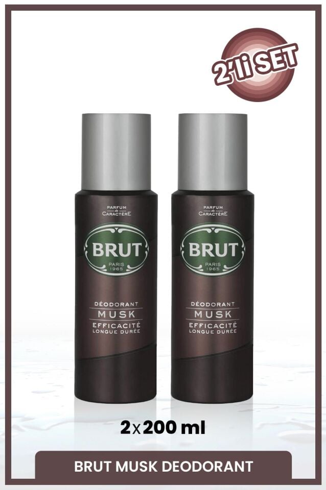 Musk Men's Deodorant 200 ml X2 Pieces