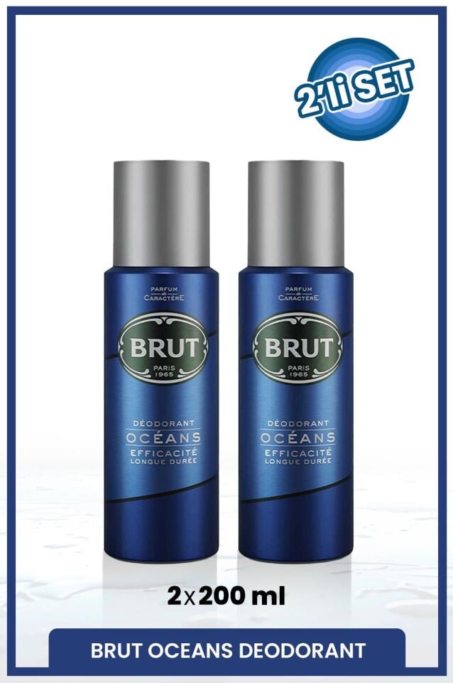 Oceans Men's Deodorant 200 ml X2 Pieces
