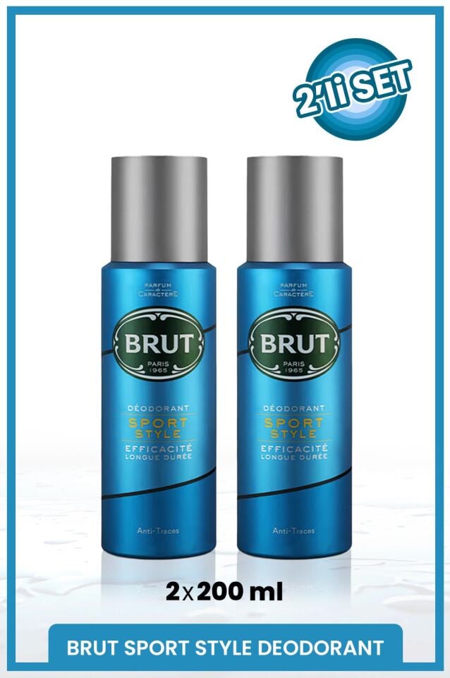 Sport Style Men's Deodorant 200 ml X2 Pieces