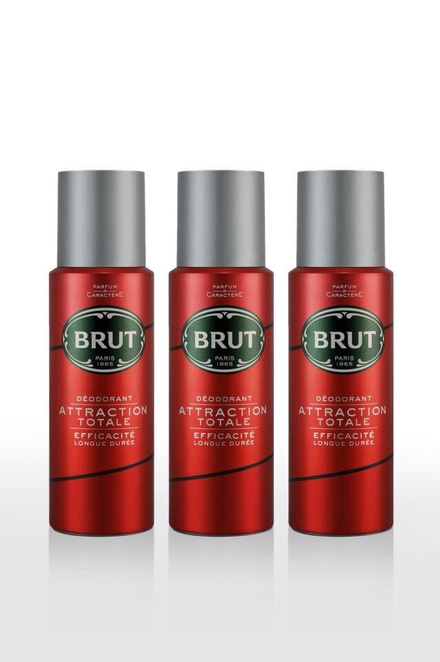 Attraction Men's Deodorant 200 ml X3 Pieces