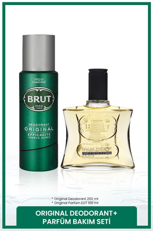 Original Men's Care Set Perfume EDT 100 ml, Deodorant 200 ml