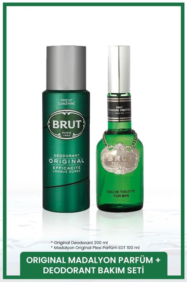Original Erkek Bakım Seti Madalyon Plexi Parfüm EDT 100 ml, Deodorant 200 ml
