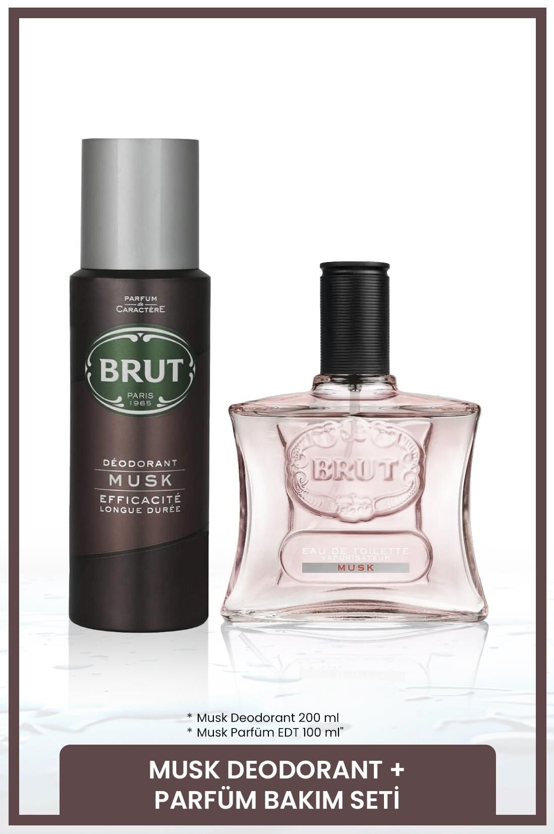 Musk Erkek Bakım Seti Parfüm EDT 100 ml, Deodorant 200 ml