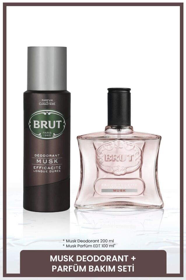 Musk Erkek Bakım Seti Parfüm EDT 100 ml, Deodorant 200 ml