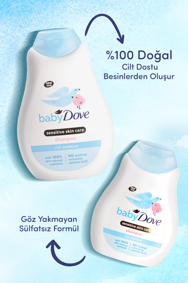 Hassas ve Kuru Cilde Sahip Bebekler İçin Saç Şampuanı 400 ml
