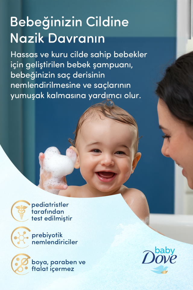 Hassas ve Kuru Cilde Sahip Bebekler İçin Saç Şampuanı 400 ml