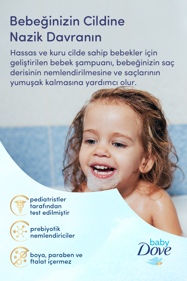 Hassas ve Kuru Cilde Sahip Bebekler İçin Saç Şampuanı 200 ml