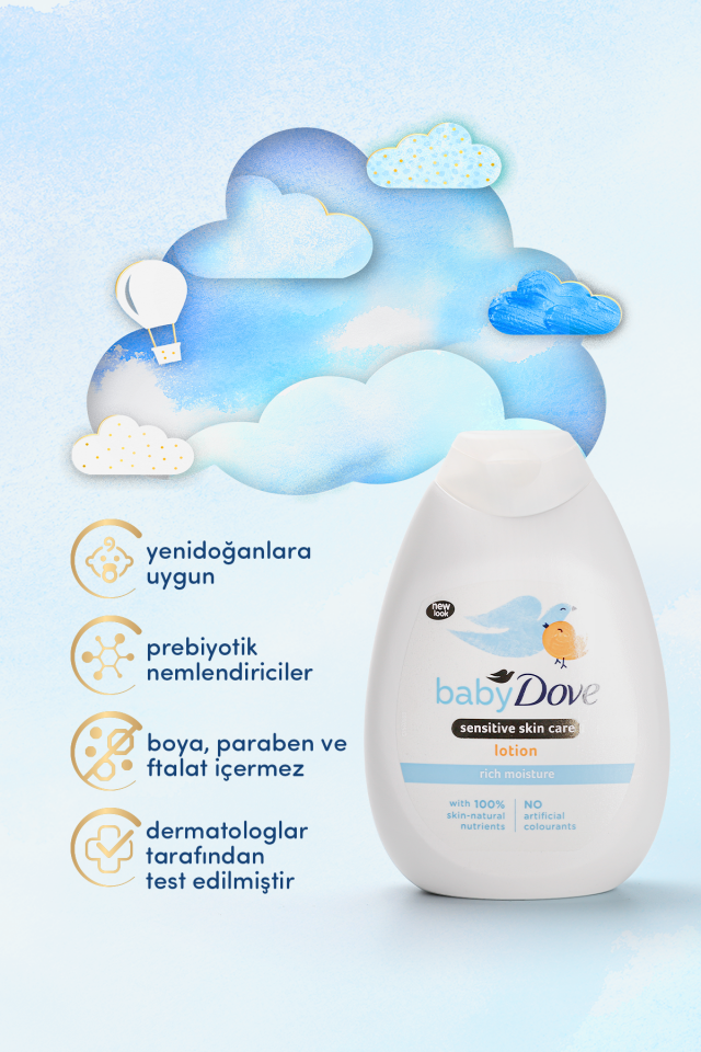 Banyo sonrası Yoğun Nemlendirici Bebek Losyonu 400 ml