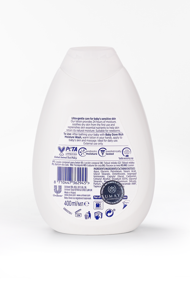 Banyo sonrası Yoğun Nemlendirici Bebek Losyonu 400 ml