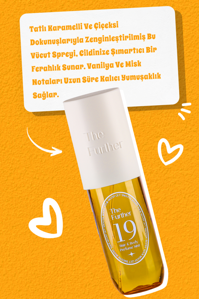 Kadın Vücut ve Saç Spreyi Mist 19 - Karamel Vanilya Aşkı