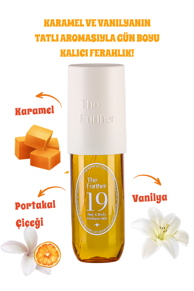 Kadın Vücut ve Saç Spreyi Mist 19 - Karamel Vanilya Aşkı
